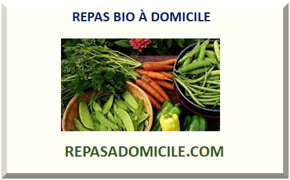 REPAS BIO À DOMICILE 2024